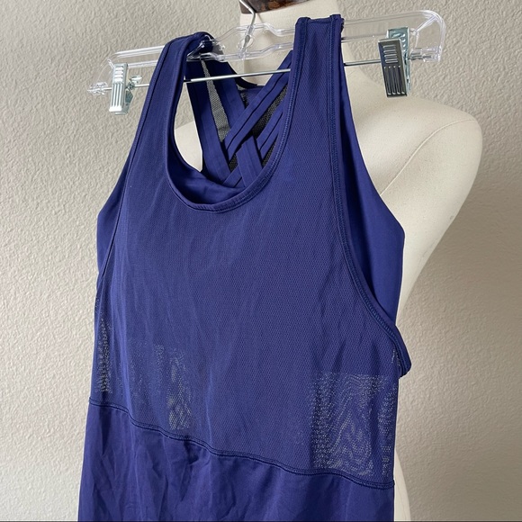 Lululemon Fast As Light 2-In-1 Tank Emperor Blue - Picture 6 of 11